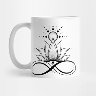 Lotus flower & infinity sign Mug